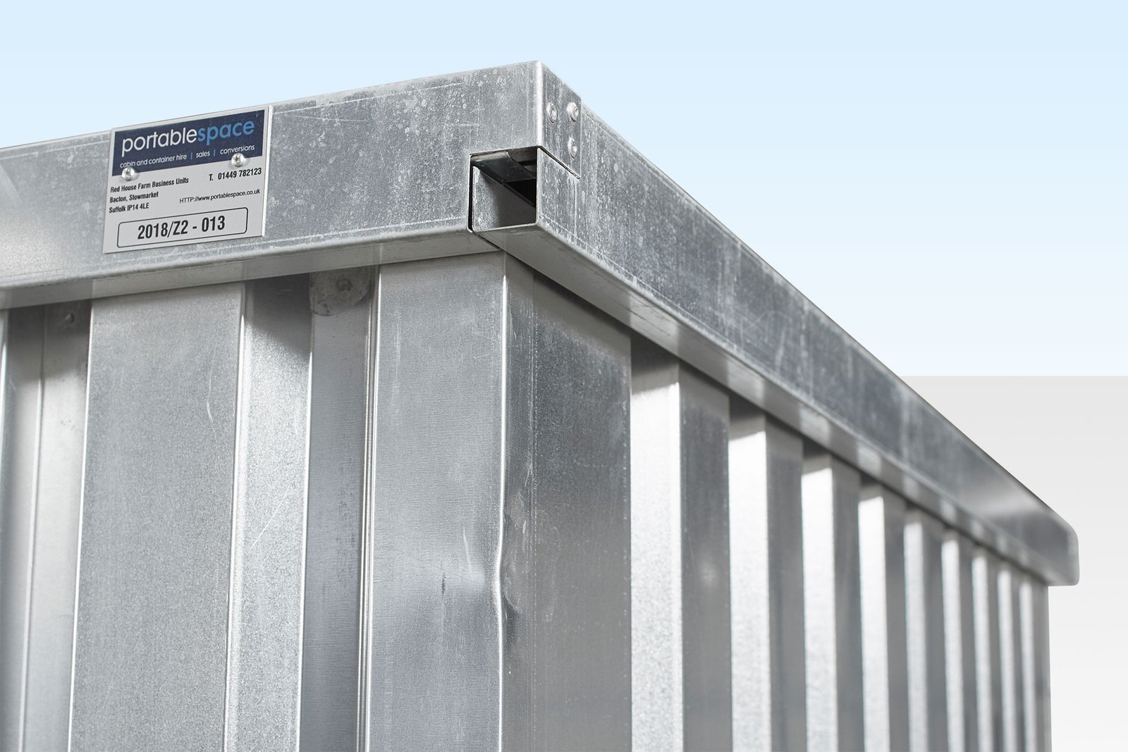 CONTENEDOR DE ALMACENAMIENTO METÁLICO PLANO (2M)