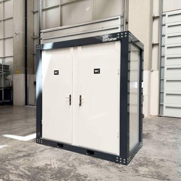 CONTENEDOR SANITARIO DOBLE CON WC (240X120M)NUEVO