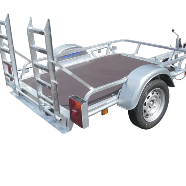 Remolque cuádruple robusto con chasis soldado galvanizado