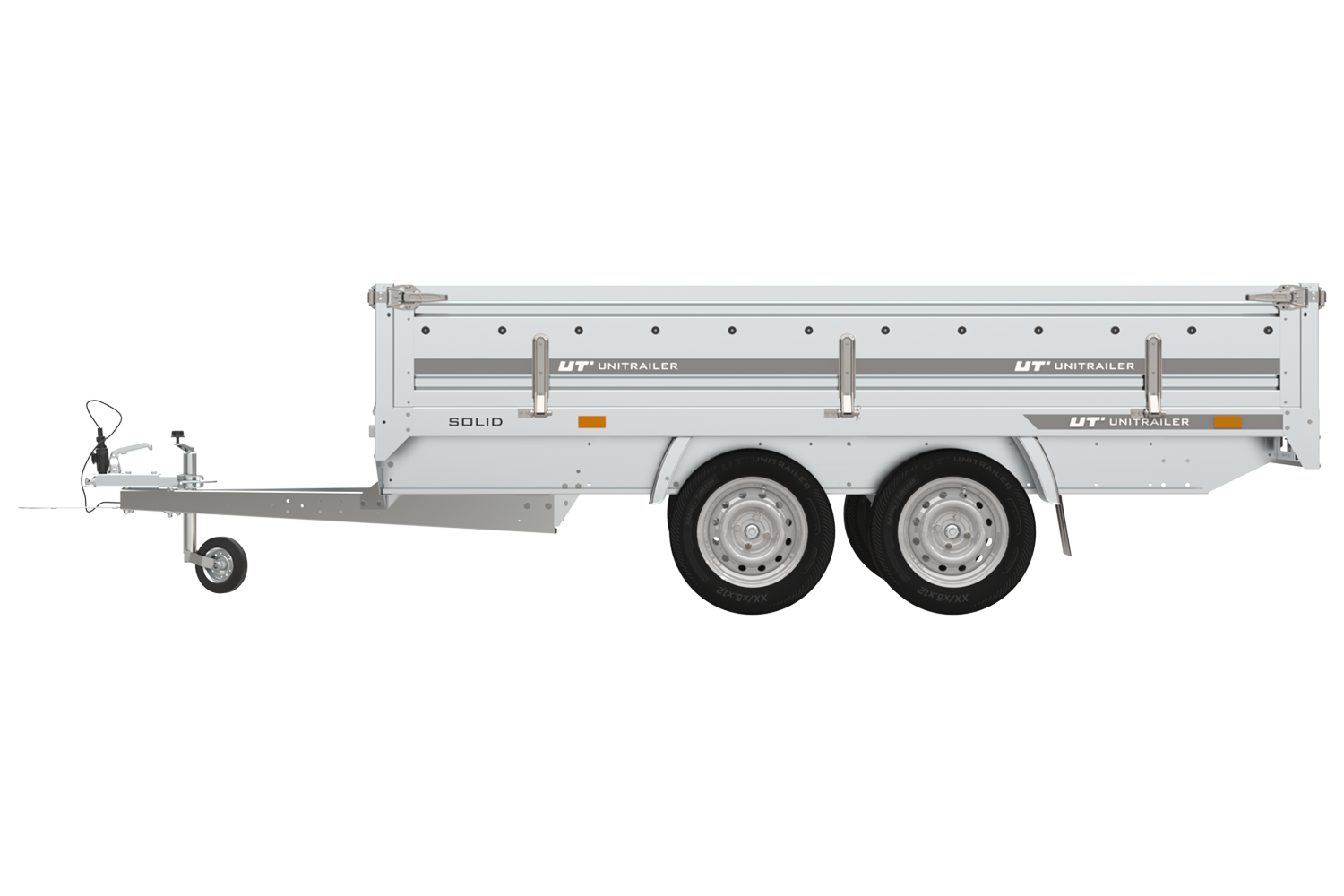 Remolque de 2 ejes 304×153 UNITRAILER SOLID 300/2 PTAC 750 kg