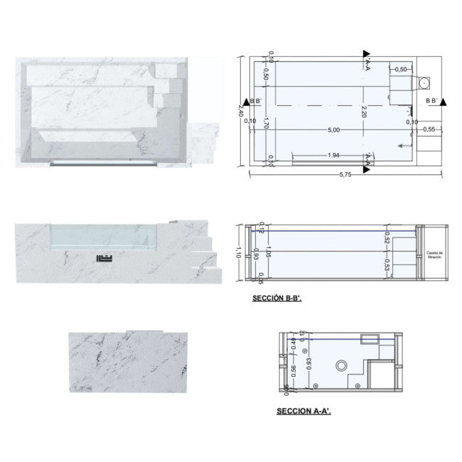 PISCINA ELEVADA ACERO RÍGIDO ILÚ PRO 2250