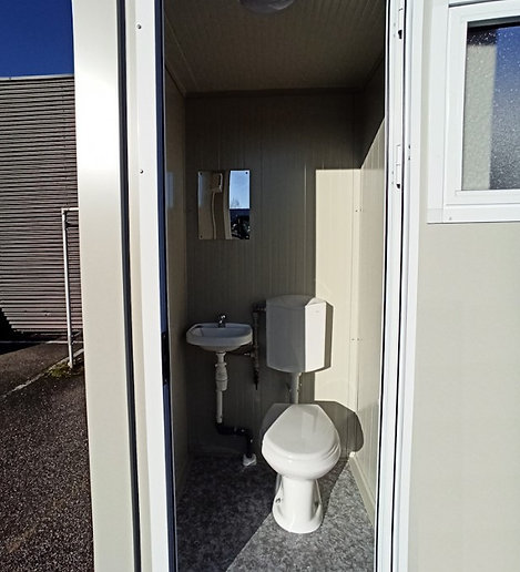 Nuevo contenedor sanitario S1 con WC y lavabo
