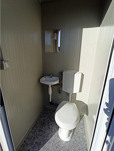Nuevo contenedor sanitario S1 con WC y lavabo