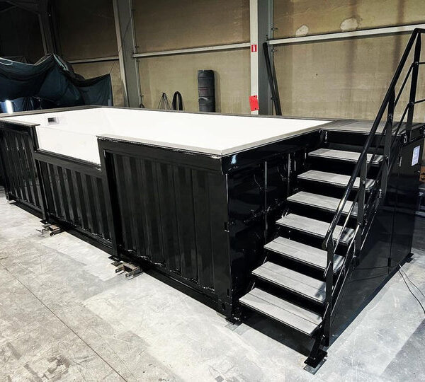 PISCINA CONTENEDOR DE 6 METROS NEGRO