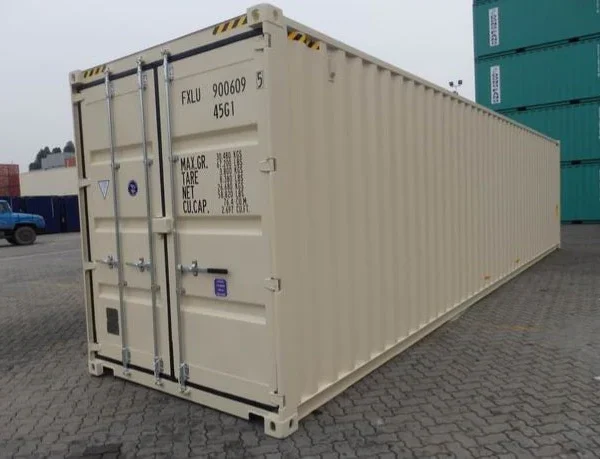 CONTENEDOR MARÍTIMO 40 PIES HC BLANCO