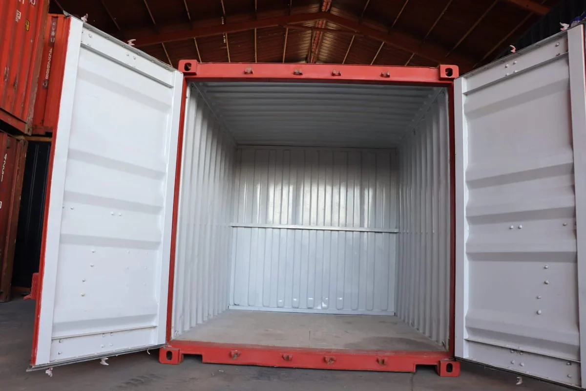 CONTENEDOR DE ENVÍO DE 10 PIES (UN VIAJE) ROJO