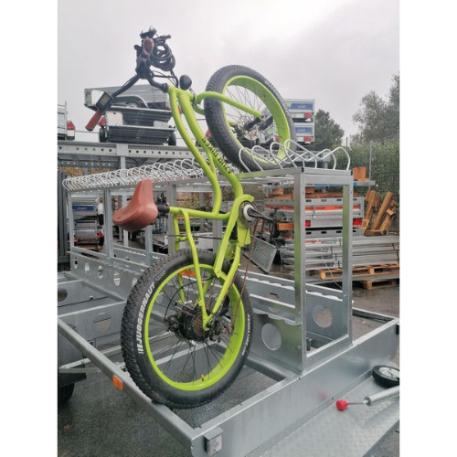 PORTABICICLETAS ESPECIAL REMOLQUE BICICLETA DE MONTAÑA / E-BIKE 10P