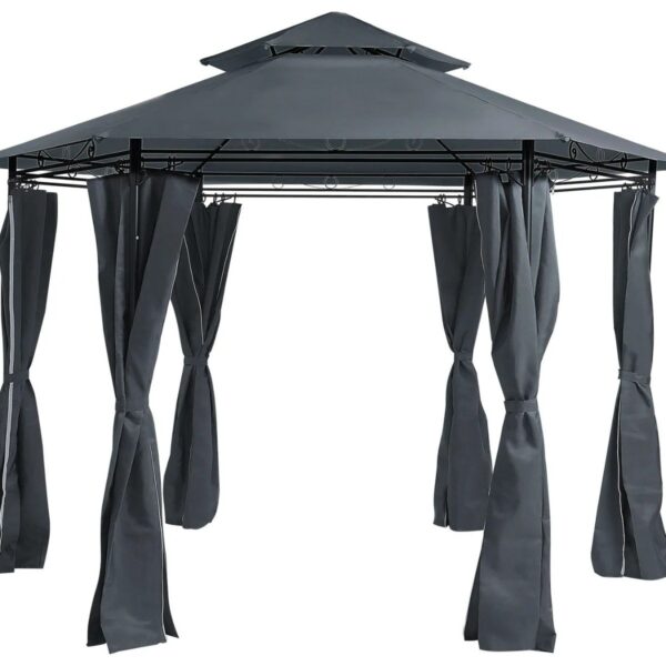Gazebo PORTEL Metal Gris Grafito