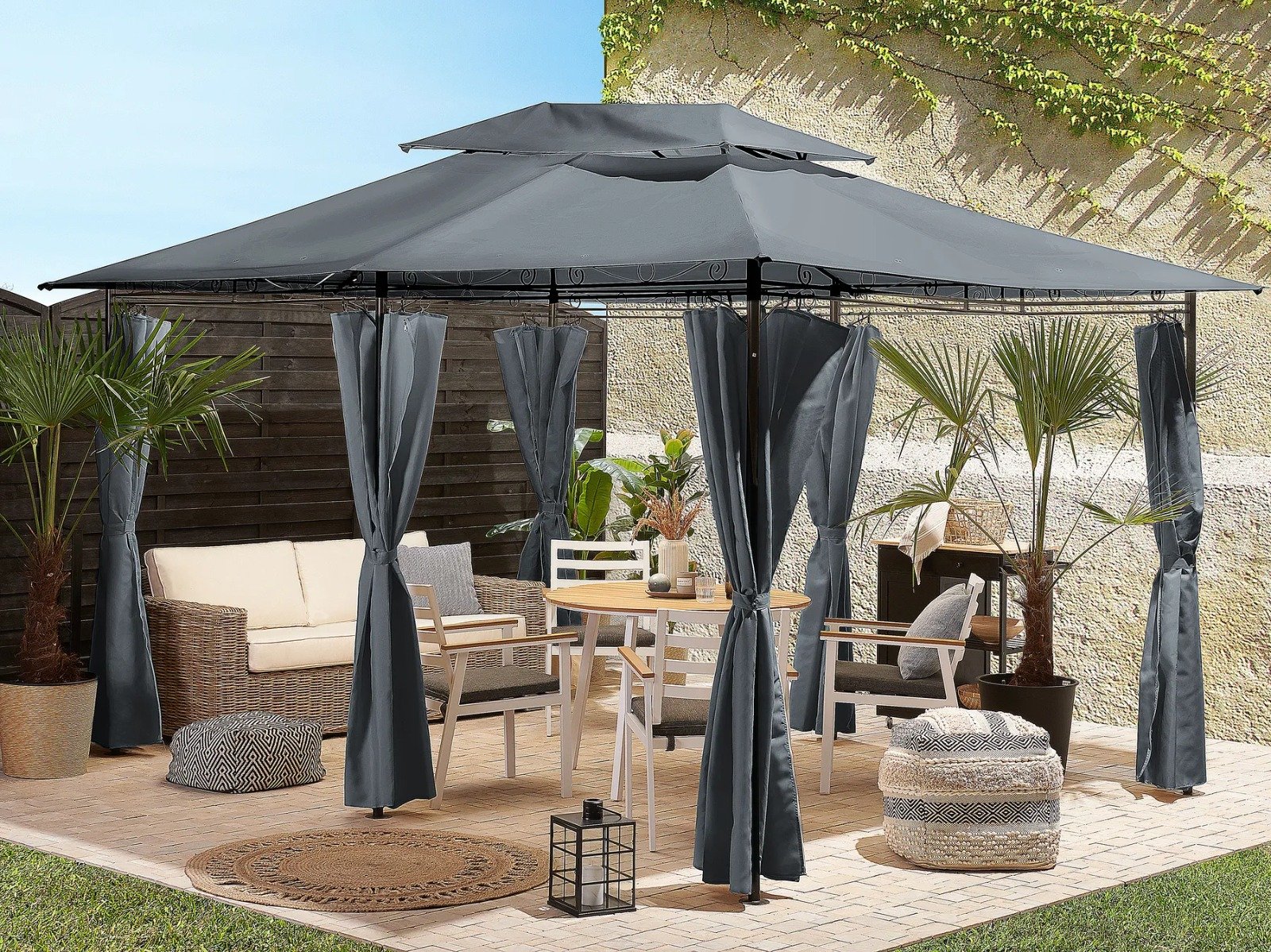 Gazebo COLOS Metal Gris Grafito