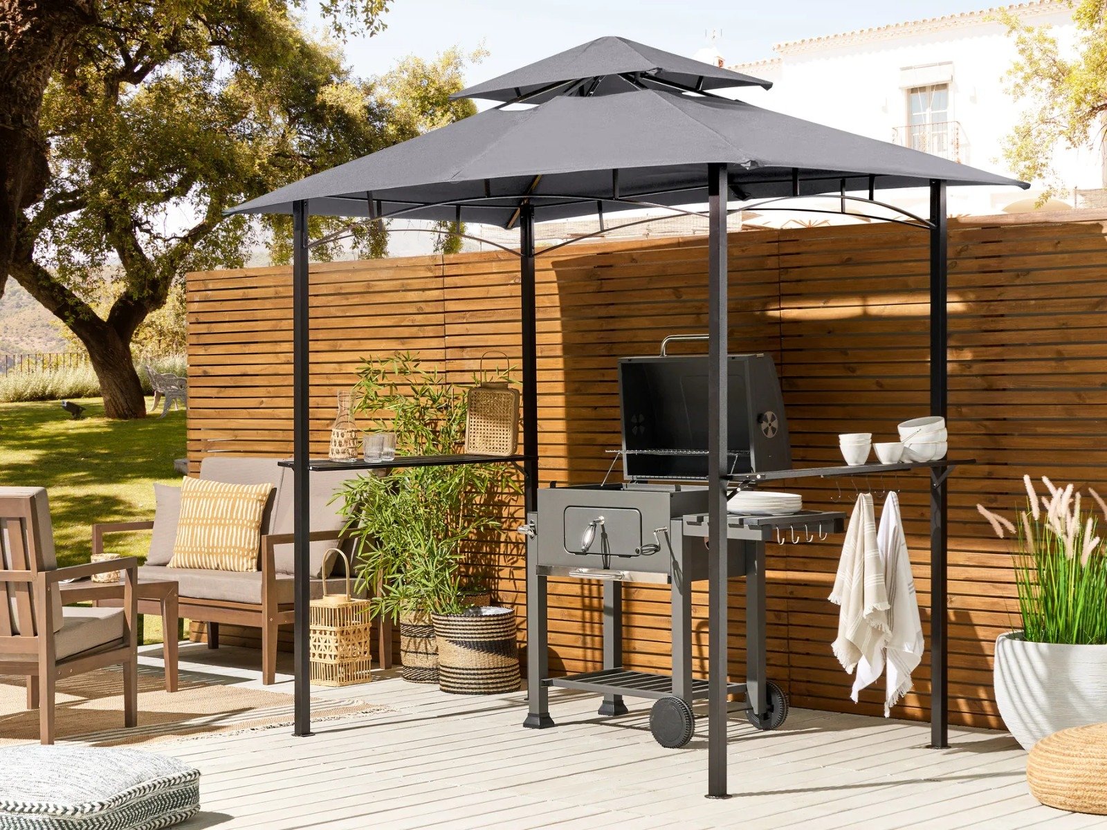 Gazebo NARO Metal Gris