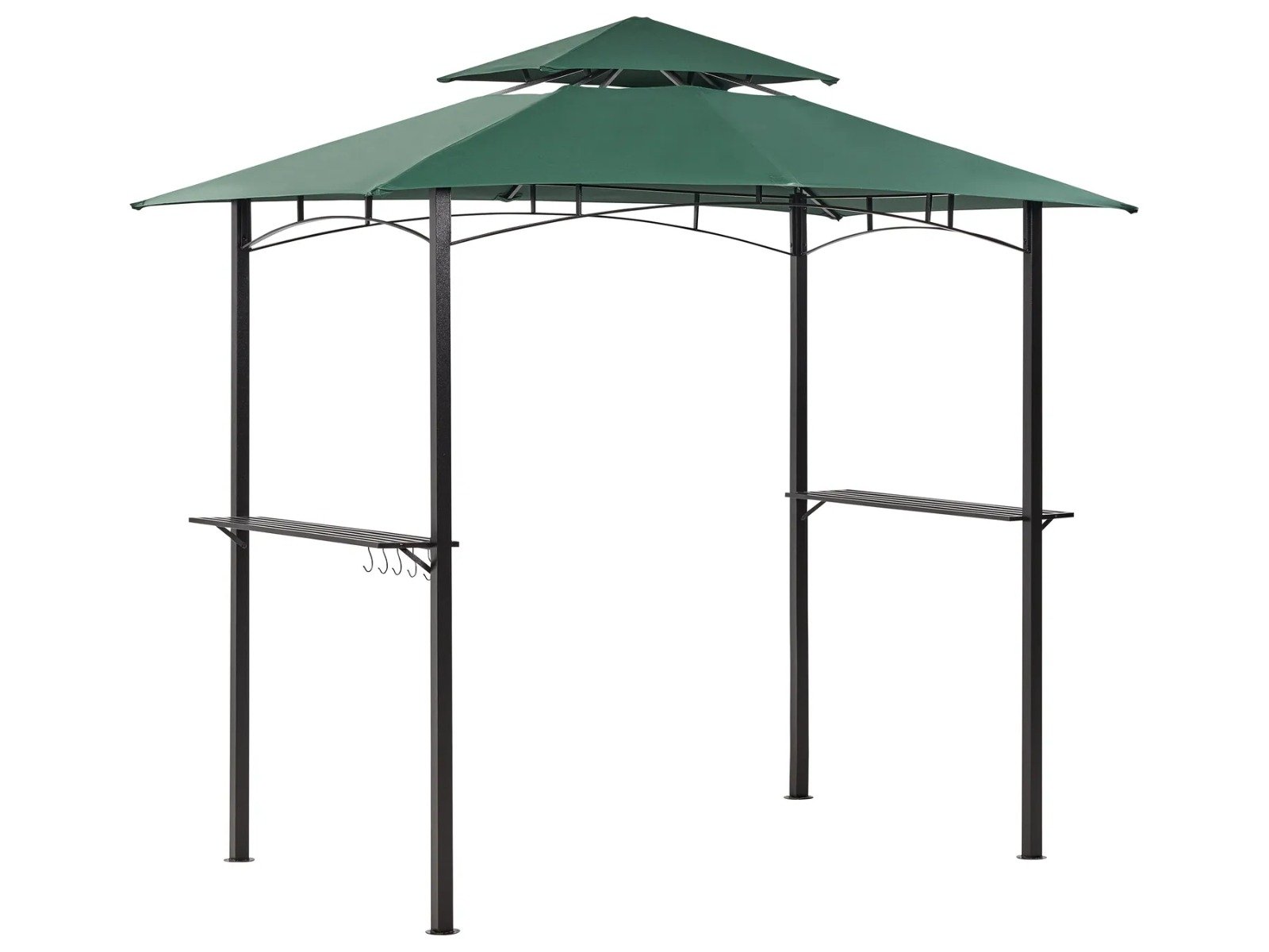 Gazebo NARO Metal 240 cm 148 cm Verde Oscuro
