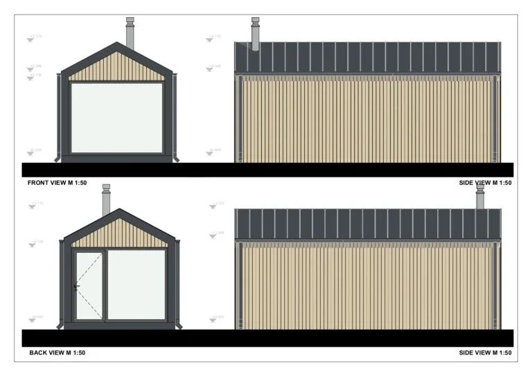 Sauna Prefabricada SIP Oulu, 23 m²