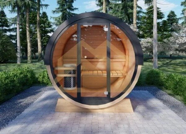 Sauna Exterior Barril Hartword, 1.6×2.3