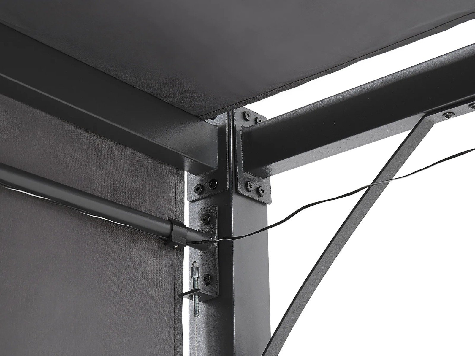 Gazebo LED PARGA Gris Oscuro