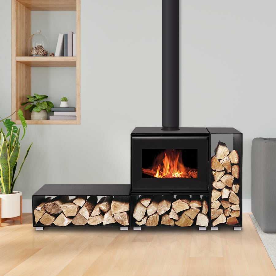 Estufa de leña – BELLEZA ROMA – 10,2kW
