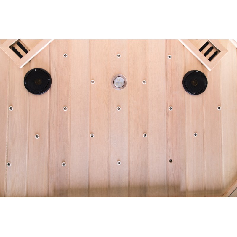 Sauna de infrarrojos con paneles de carbono 3200W LUXE 4 lugares