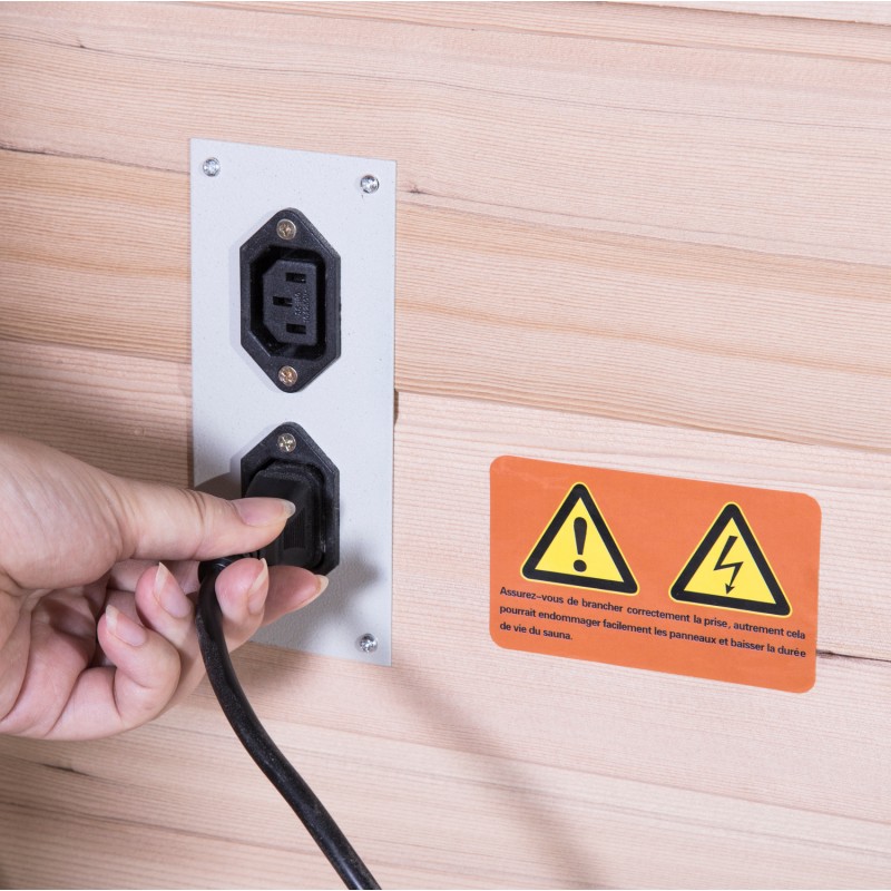 Sauna de infrarrojos con paneles de carbono LUXE 2180W 2-3 plazas - SNÖ