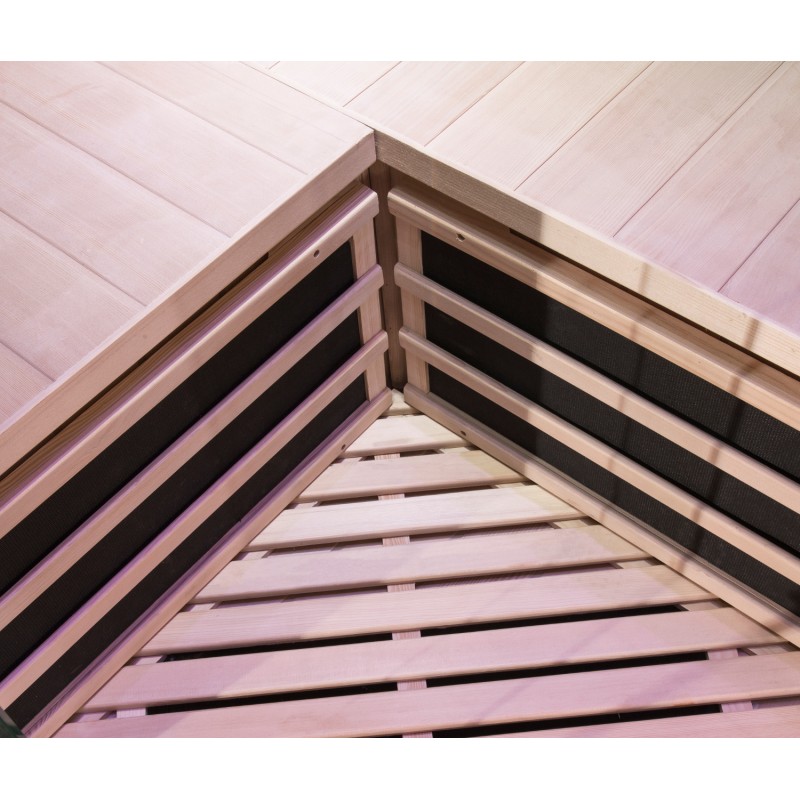 Sauna de infrarrojos con paneles de carbono LUXE 2180W 2-3 plazas - SNÖ