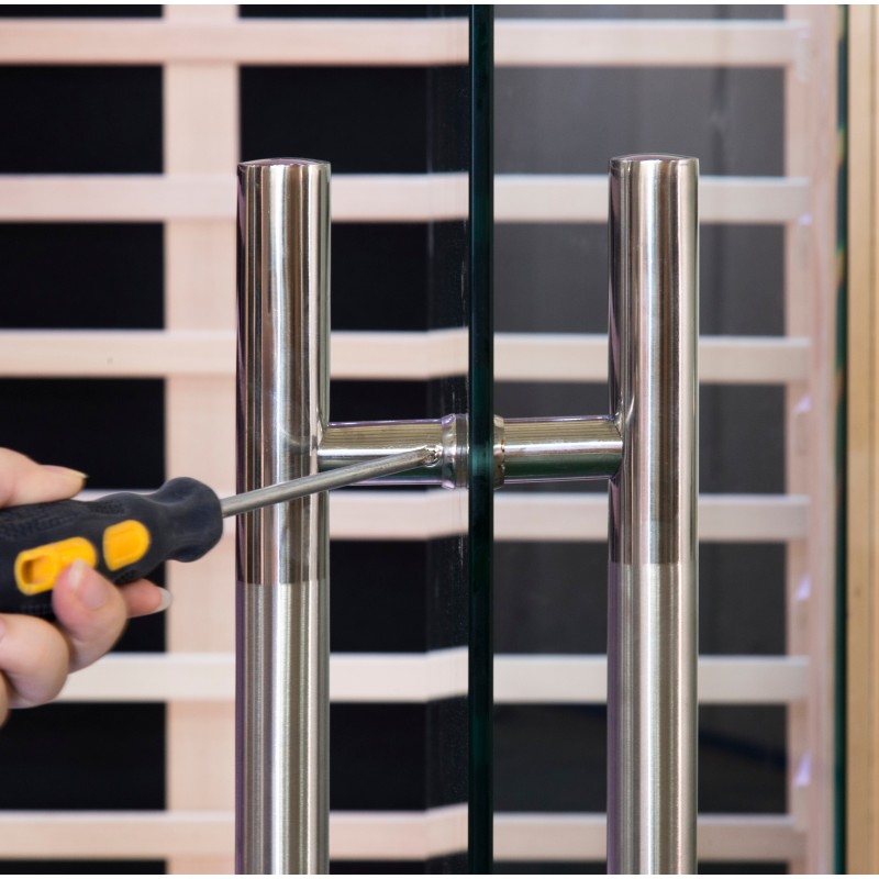 Sauna de infrarrojos con paneles de carbono LUXE 2180W 2-3 plazas - SNÖ