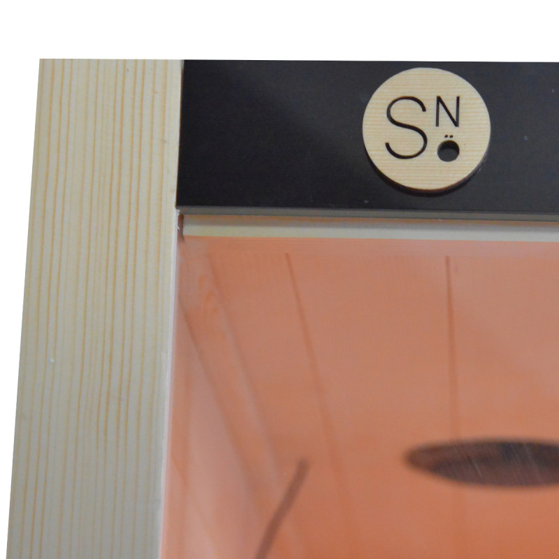 Sauna de infrarrojos LOIS para 2 personas - con paneles de carbono de 1900W y controlador wifi