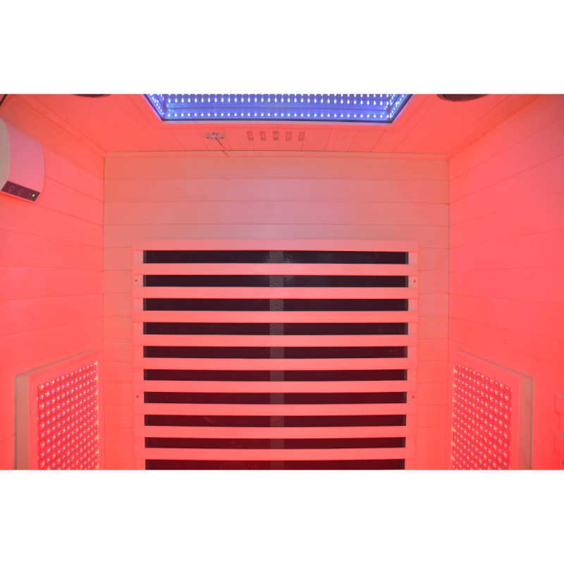 Sauna de infrarrojos LOIS para 2 personas - con paneles de carbono de 1900W y controlador wifi