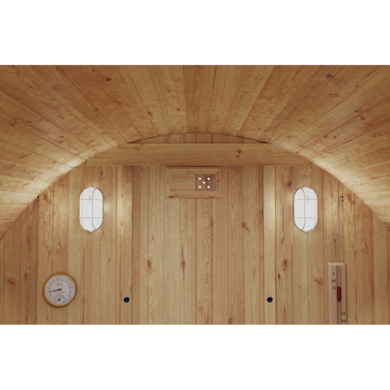 Sauna exterior Barril de madera termotratada para 4 a 6 personas - SNÖ