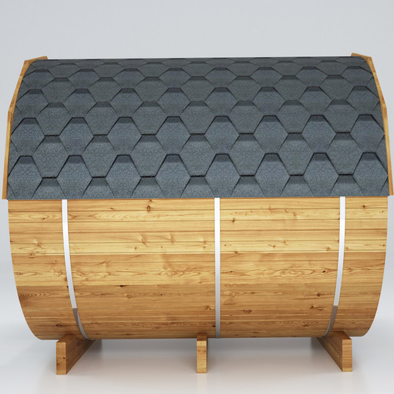 Sauna exterior Barril de madera termotratada para 4 a 6 personas - SNÖ