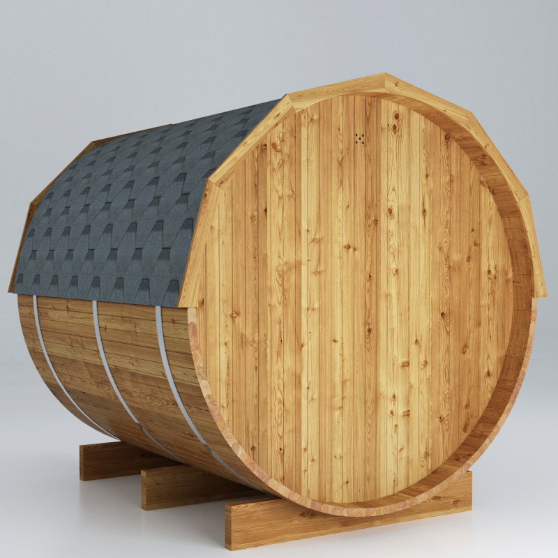 Sauna exterior Barril de madera termotratada para 4 a 6 personas - SNÖ